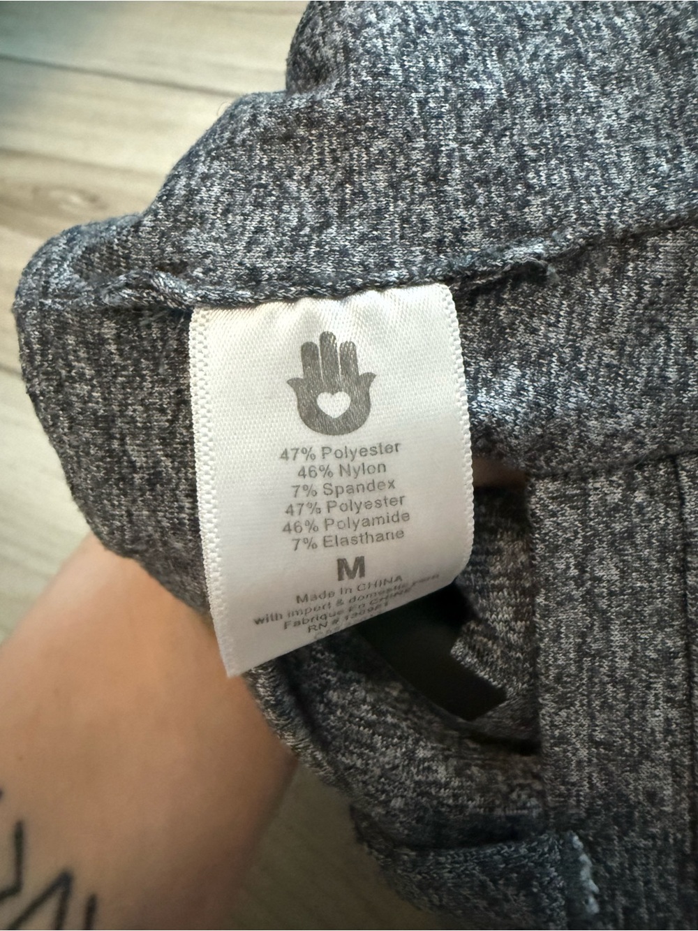 Spiritual Gangster Namaste Athletic Paradise Yoga Sports Bra - Gray - Picture 4 of 4